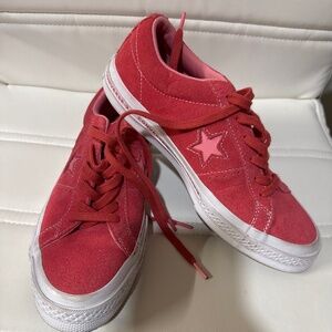 Converse pink suede sneakers New